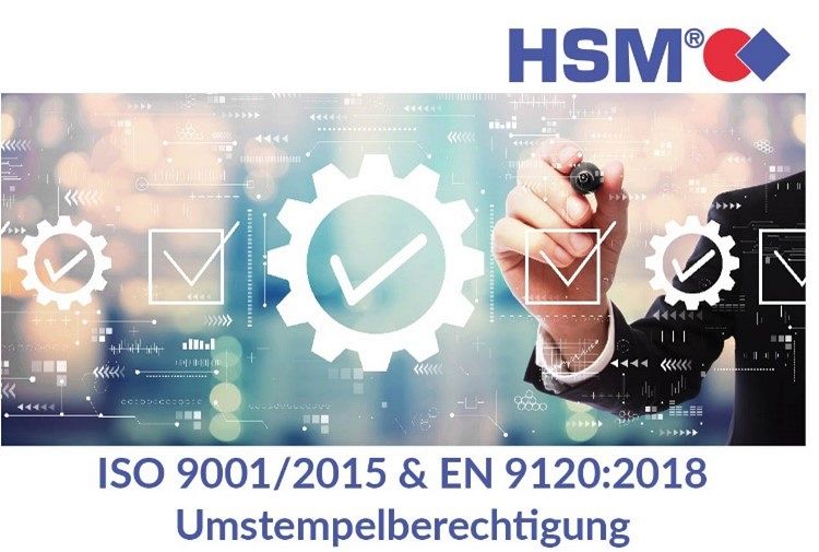 HSM erfüllt Qualitätsstandards für Luft- und Raumfahrt