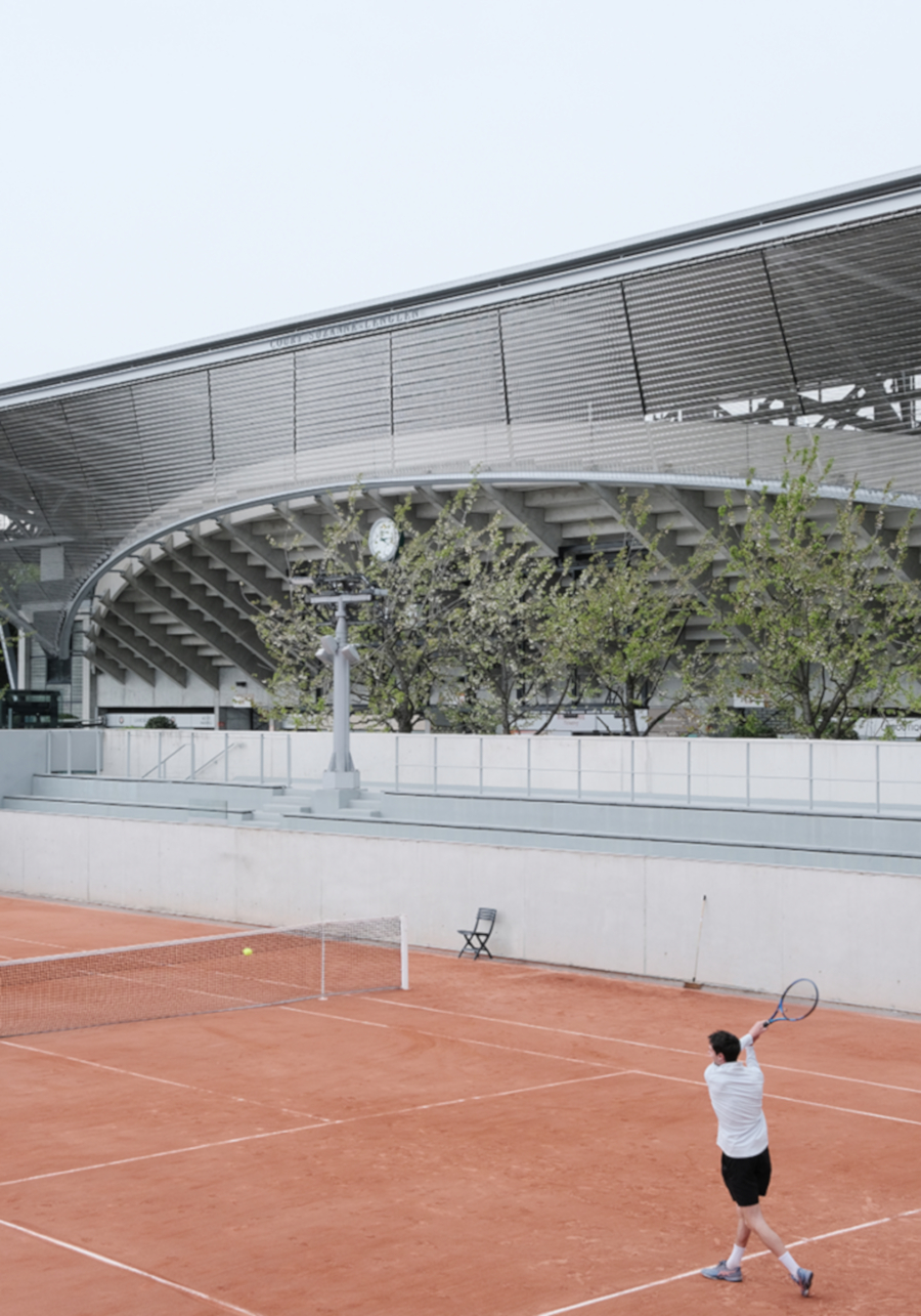 Stade Roland Garros: Spiel, Satz, Sieg für Edelstahlgewebe