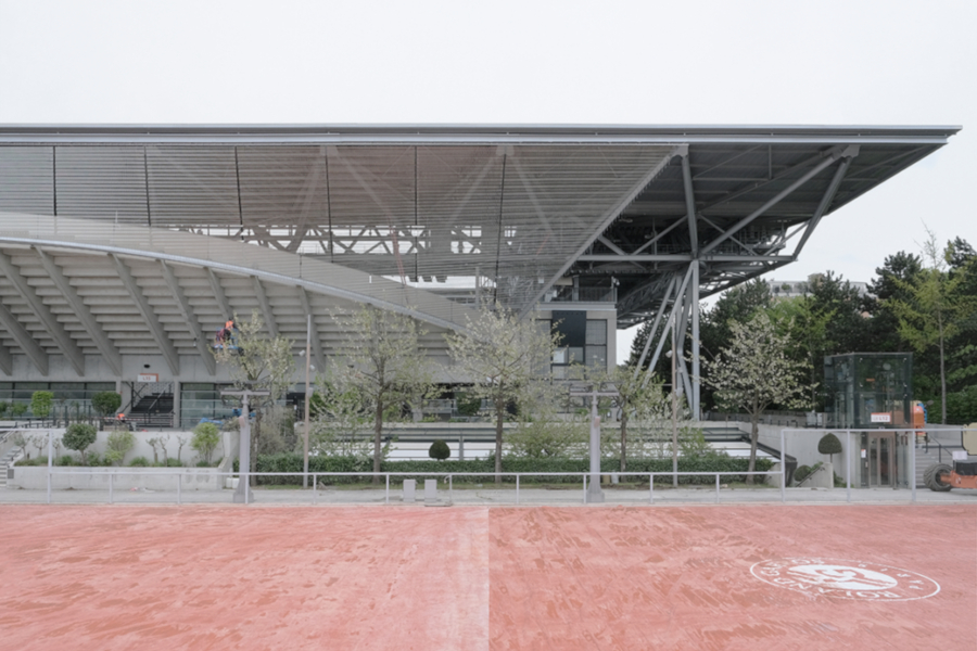 Stade Roland Garros: Spiel, Satz, Sieg für Edelstahlgewebe