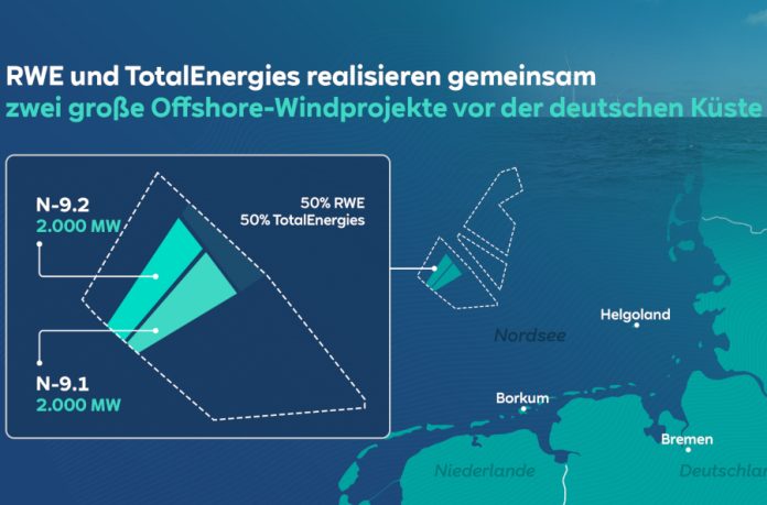 RWE und TotalEnergies: Windprojekte vor der deutschen Küste